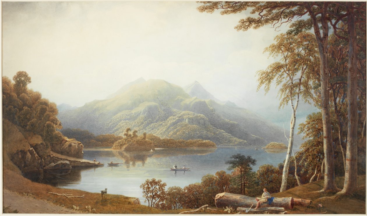 Alsó-tó Killarney-nál Muckrossból (akvarell papíron) alkotó: George Fennel Robson