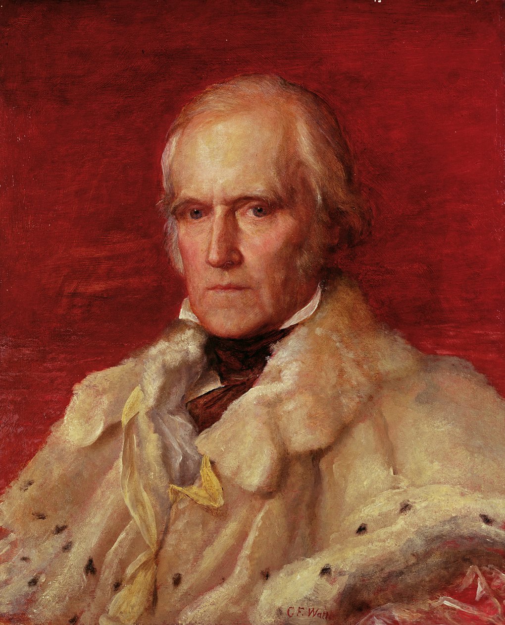 Stratford Canning (1786-1880), Stratford de Redcliffe vikomt (1856-77) portréja alkotó: George Frederick Watts