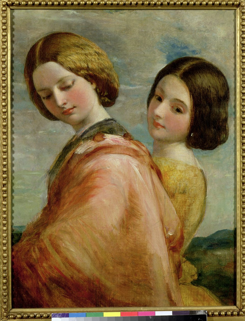 Két fiatal nő sétál alkotó: George Frederick Watts