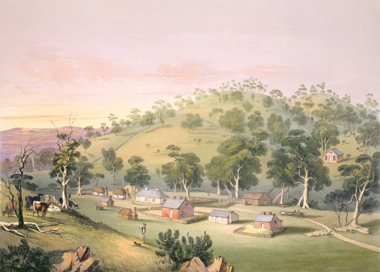 Este Angastonban, Dél-Ausztráliában, 1846 alkotó: George French Angas