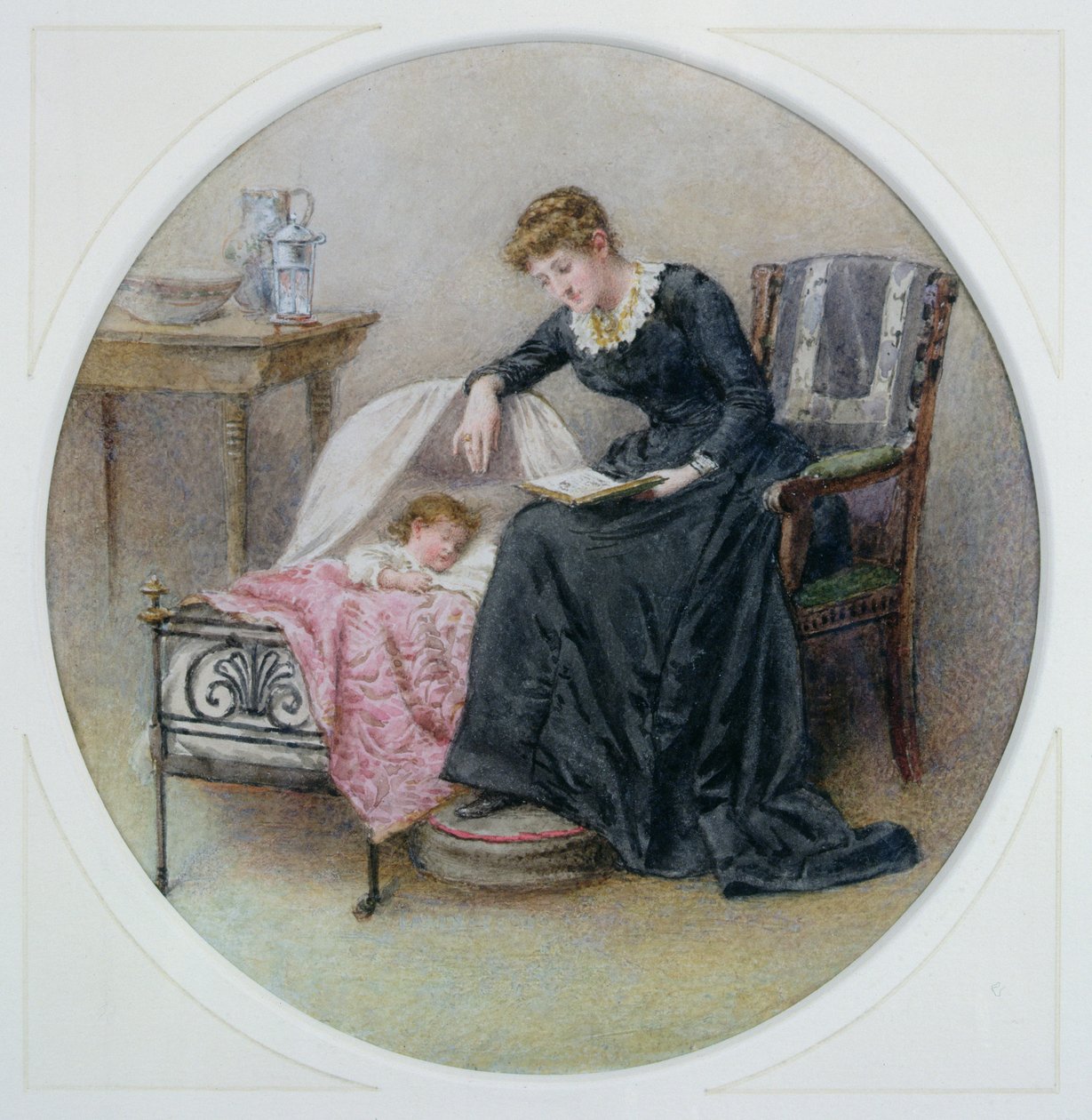 Jó éjszakát történet alkotó: George Goodwin Kilburne