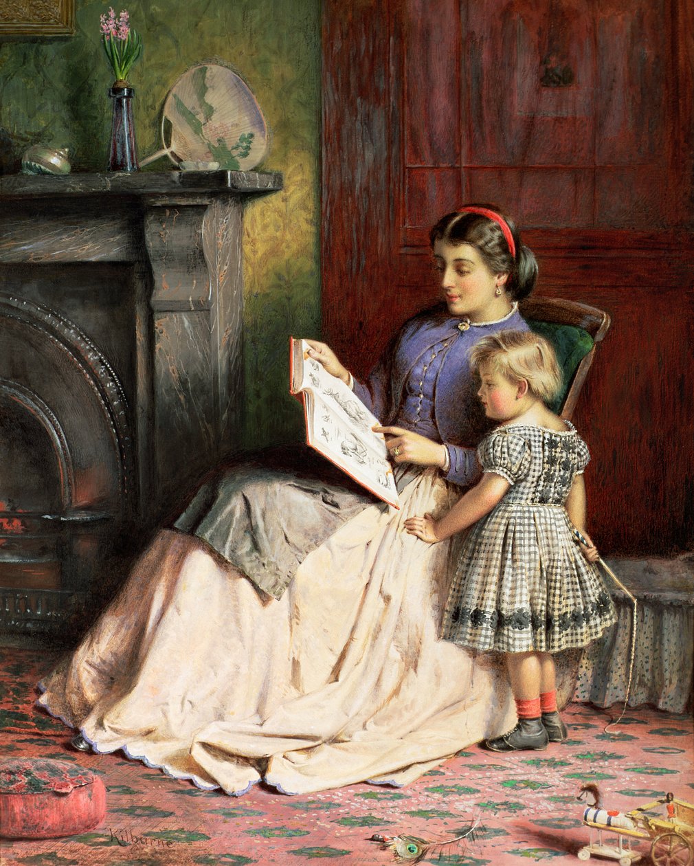 Anya és lánya alkotó: George Goodwin Kilburne
