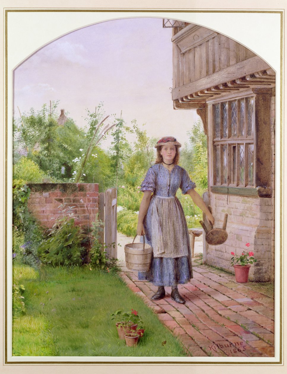 A fiatal tejeslány alkotó: George Goodwin Kilburne