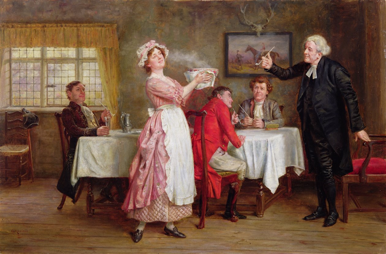 Az ünnep megkoronázására alkotó: George Goodwin Kilburne