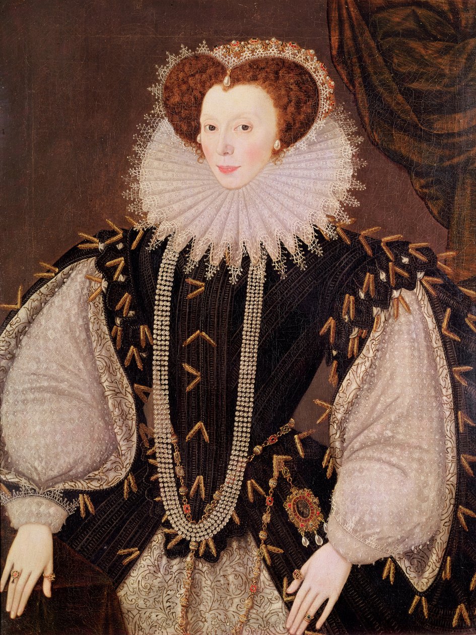 Elizabeth Sydenham, Lady Drake portréja, 1585 körül alkotó: George Gower