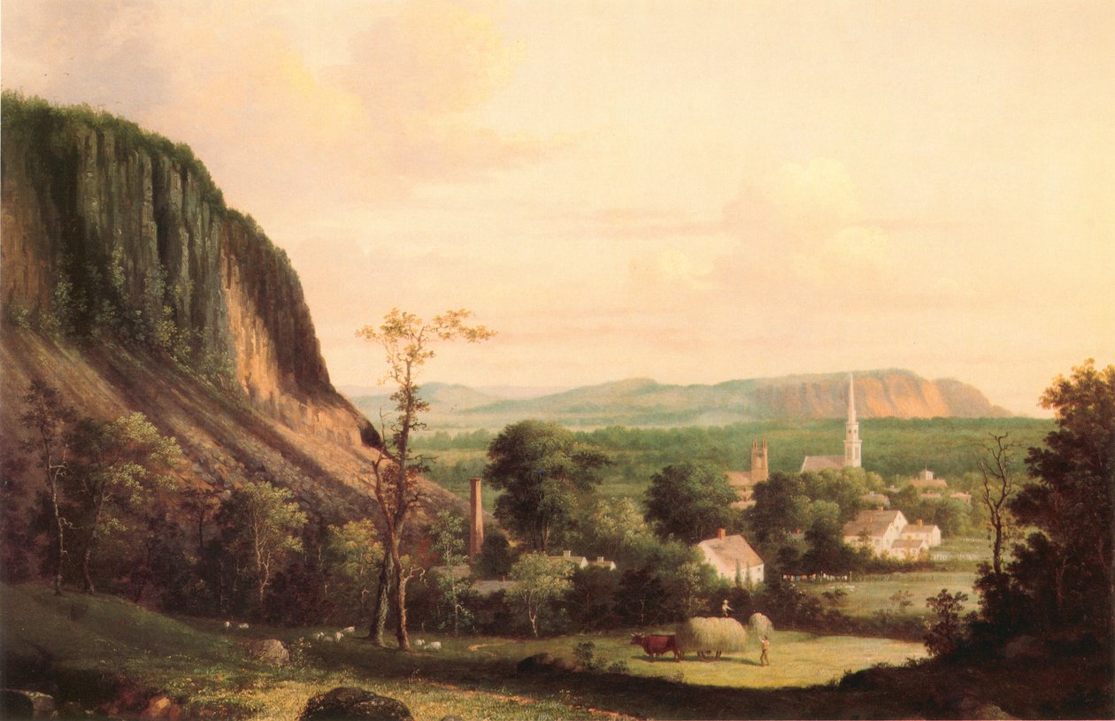 Kilátás Westville -re alkotó: George Henry Durrie