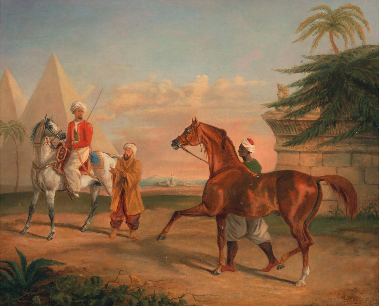 Mameluke arab ménet vásárol alkotó: George Henry Laporte