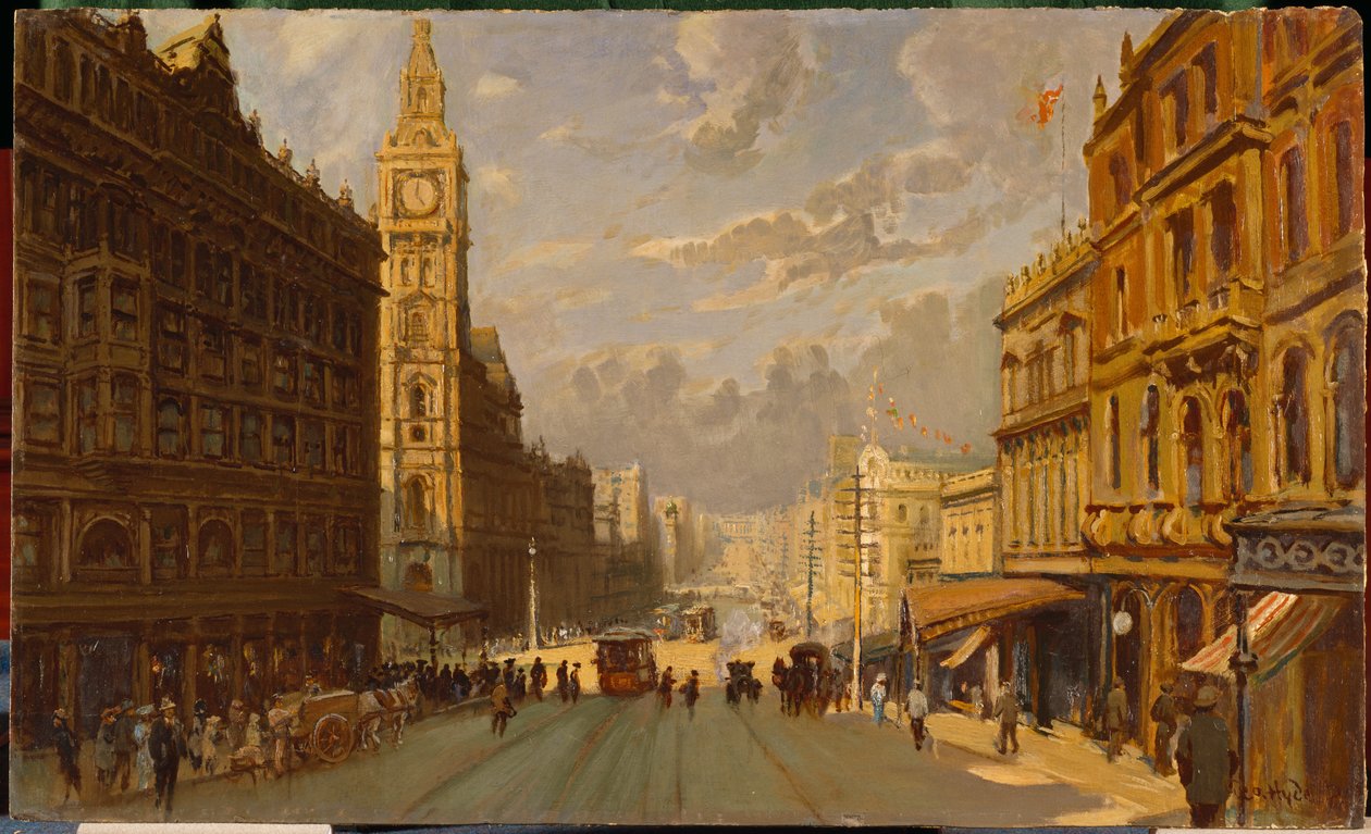 Bourke Street keletre alkotó: George Hyde Pownall
