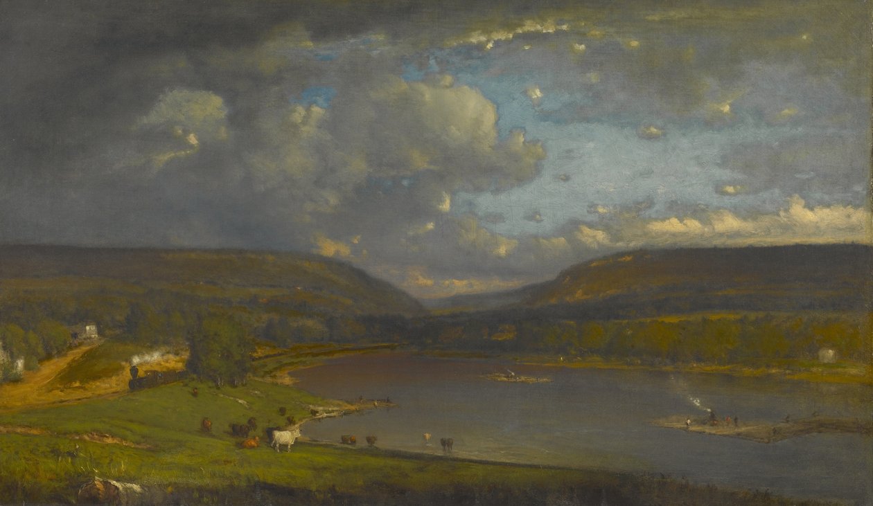 A Delaware folyón alkotó: George Inness