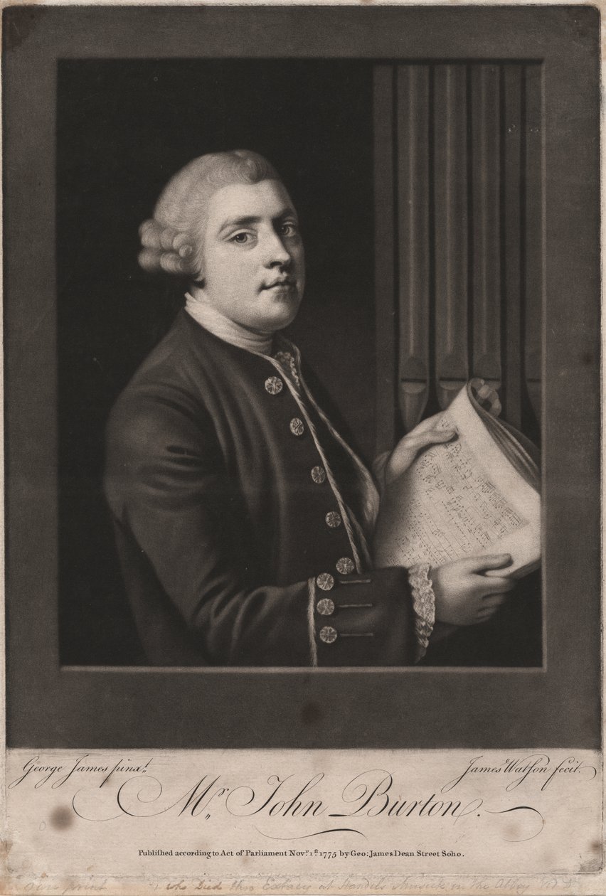 Mr. John Burton, vésette James Watson (kb. 1740-90), 1775 (mezzotinta) alkotó: George James