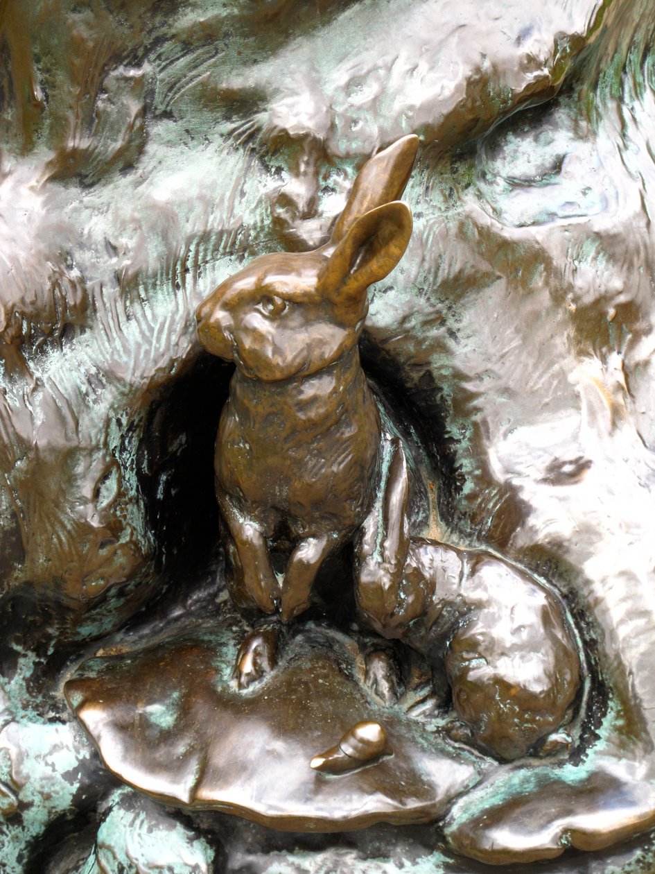 Nyulak, részlet a Pán Péter szoborból, 1912 (bronz) alkotó: George James Frampton