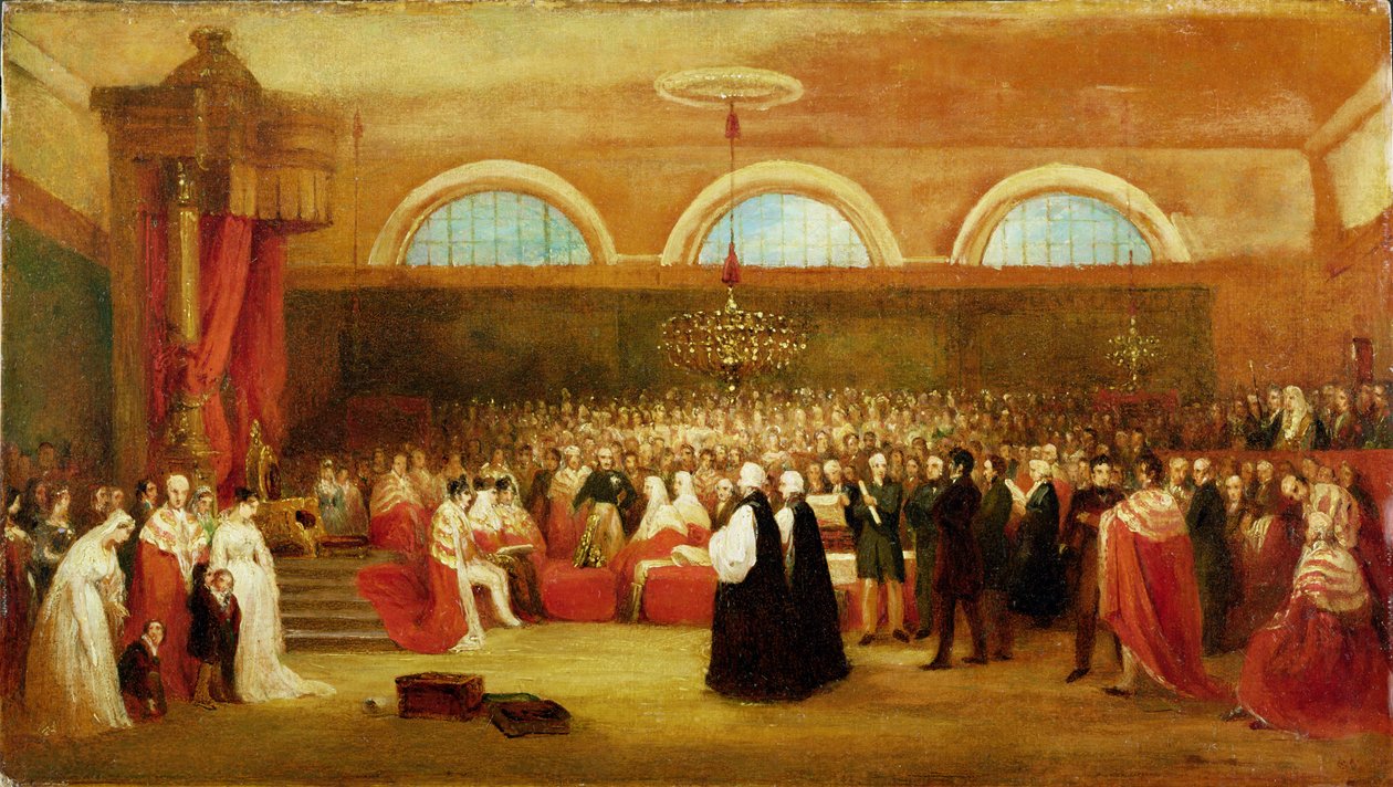 A nagy emancipációs törvény elfogadása, 1829 körül alkotó: George Jones