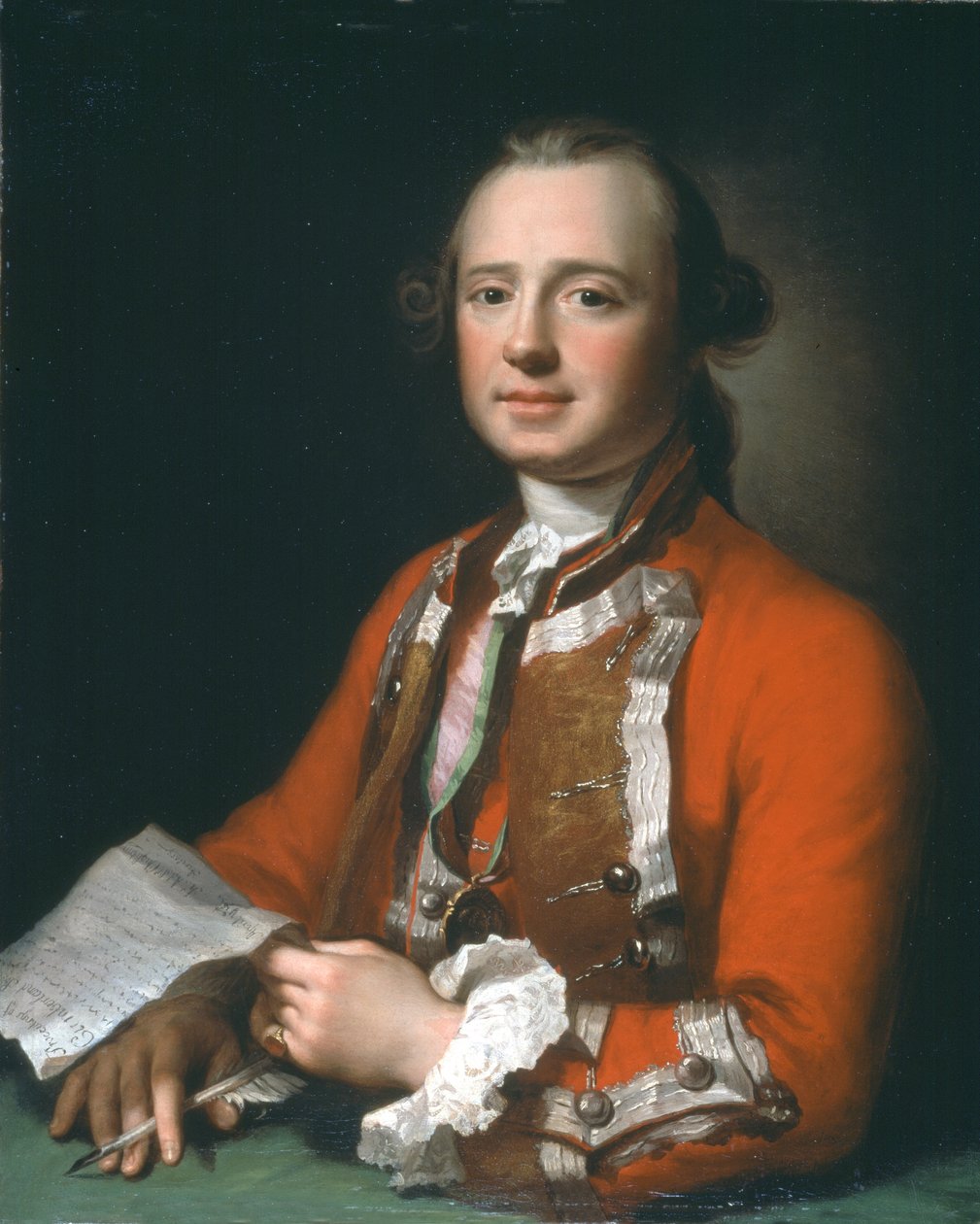 James Adolphus Oughton (1720-80) alezredes, 37. gyalogezred, 1753 körül alkotó: George Knapton