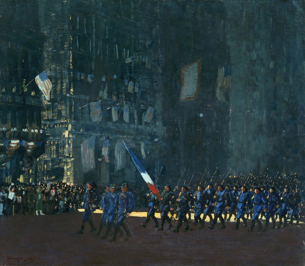 Kék ördögök az Ötödik sugárúton alkotó: George Luks