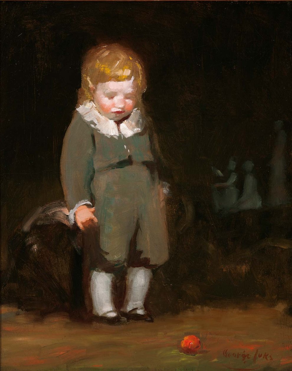 Gyermek szürke színben alkotó: George Luks