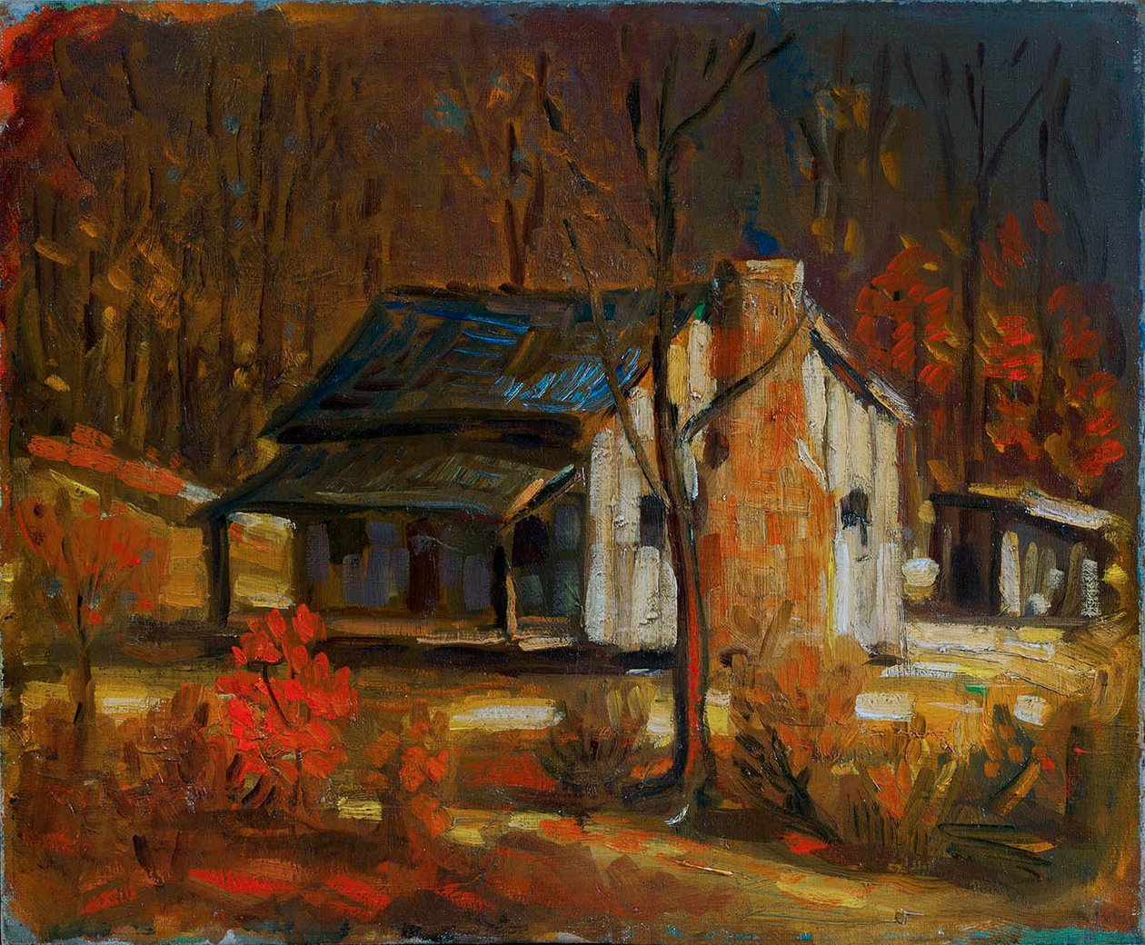 Hegyi kunyhó alkotó: George Luks