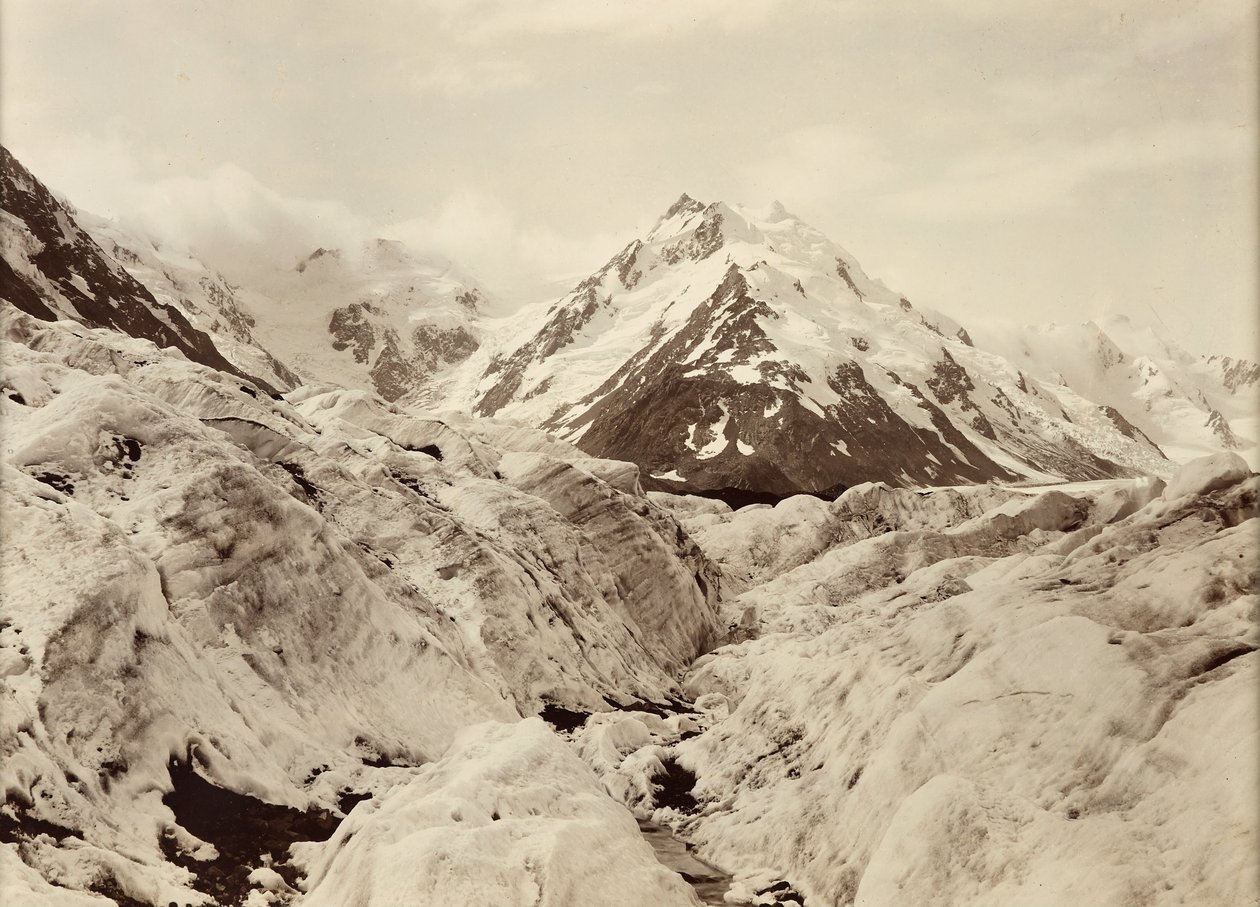 A De La Beche -hegy a Tasman -gleccsertől alkotó: George Moodie