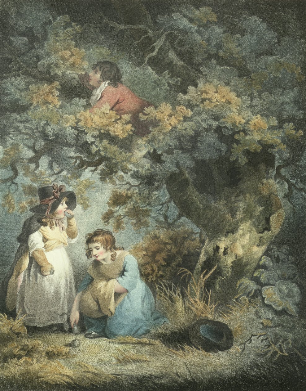 Gathering Fruit, metszett R.M. Rétek, kocsma. szerző: John Raphael Smith, 1793 (stipple-metszet) (125531 pár) alkotó: George Morland