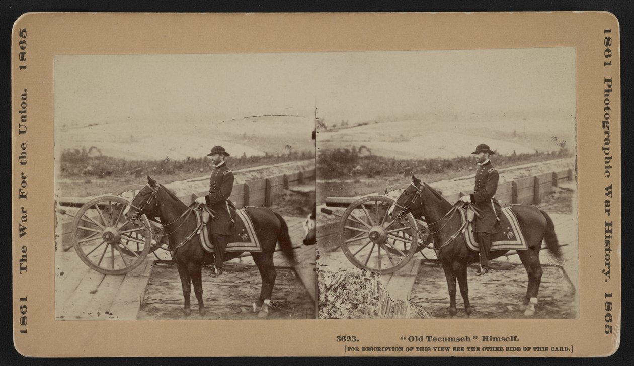 "Old Tecumseh", Sherman tábornok, az Unió vonalán Atlanta közelében,1864 alkotó: George N. Barnard
