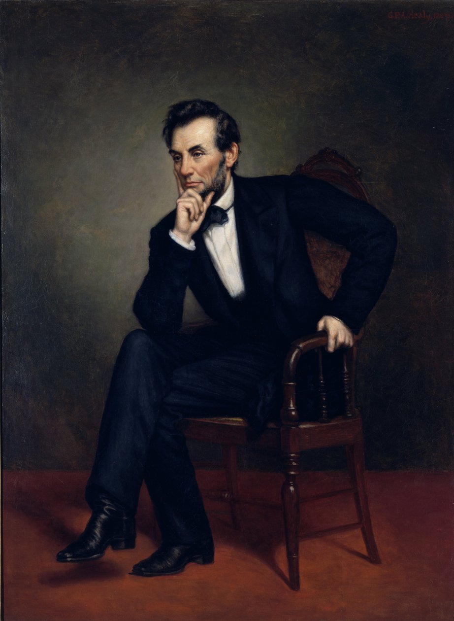 Abraham Lincoln portréja (1887) alkotó: George Peter Alexander Healy