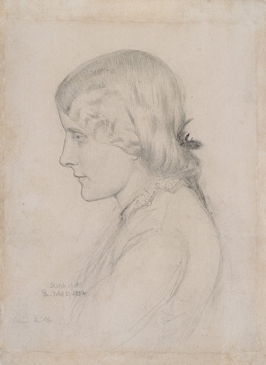 Annie Miller portréja, 1854 alkotó: George Price Boyce