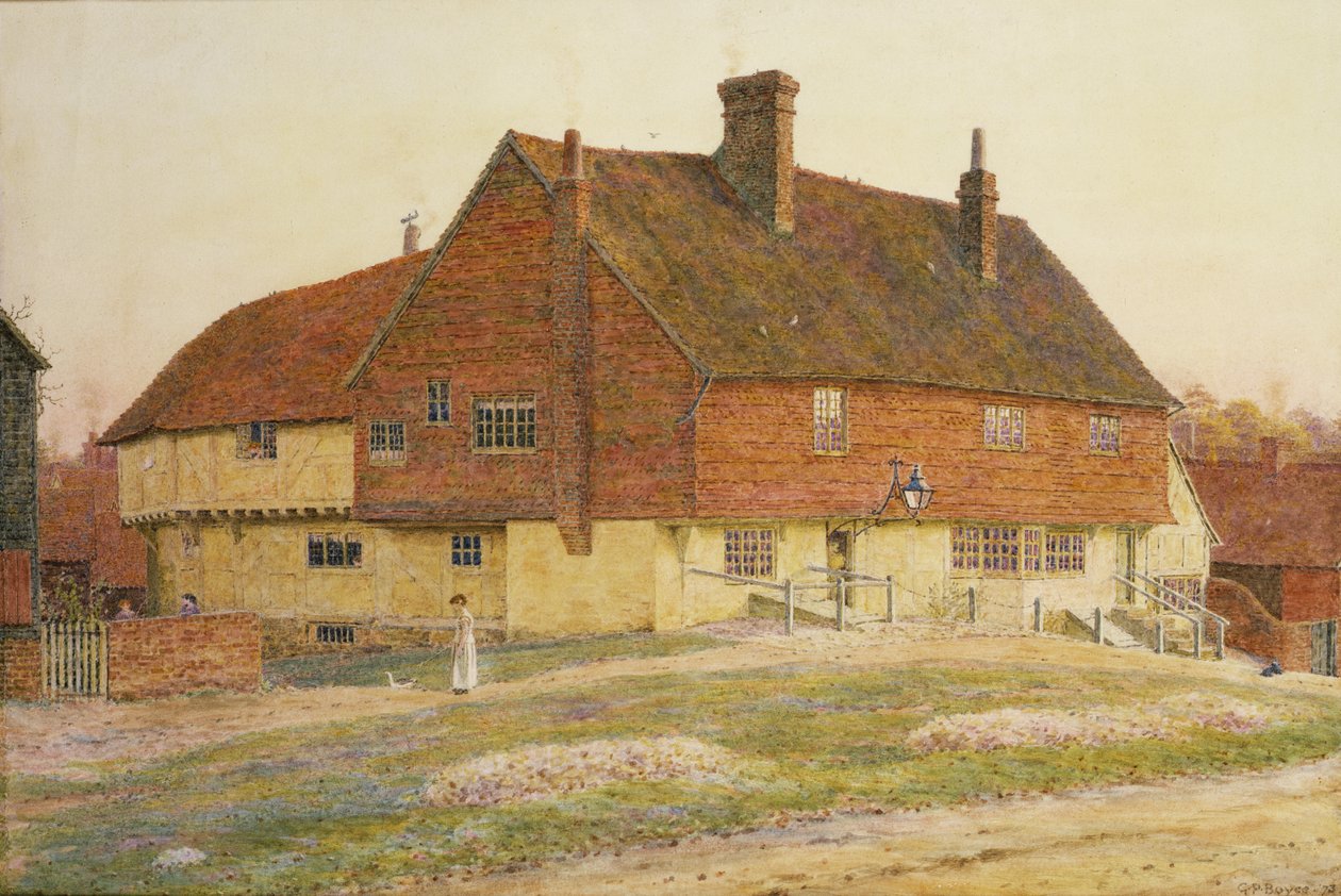 A Crown Inn Chiddingfoldban alkotó: George Price Boyce