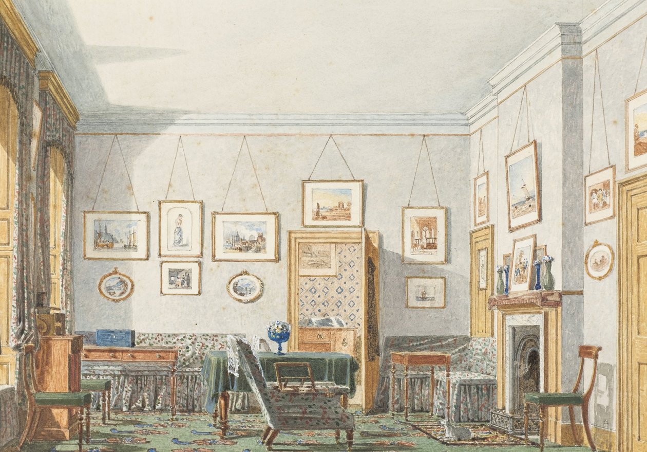 George James Drummonds szoba Oxfordban, 1853 alkotó: George Pyne
