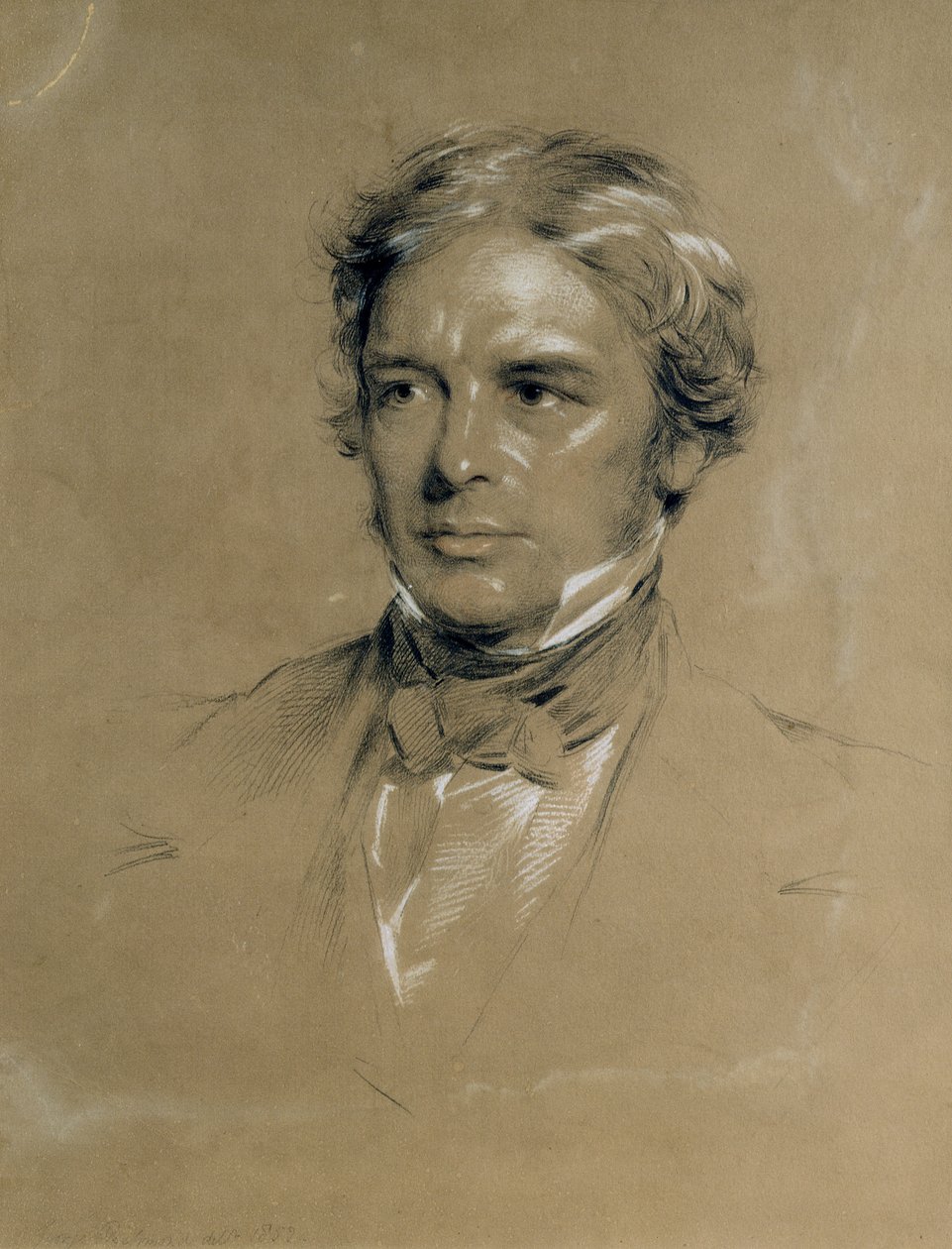 Michael Faraday (1791-1867) (szén és kréta papíron) alkotó: George Richmond