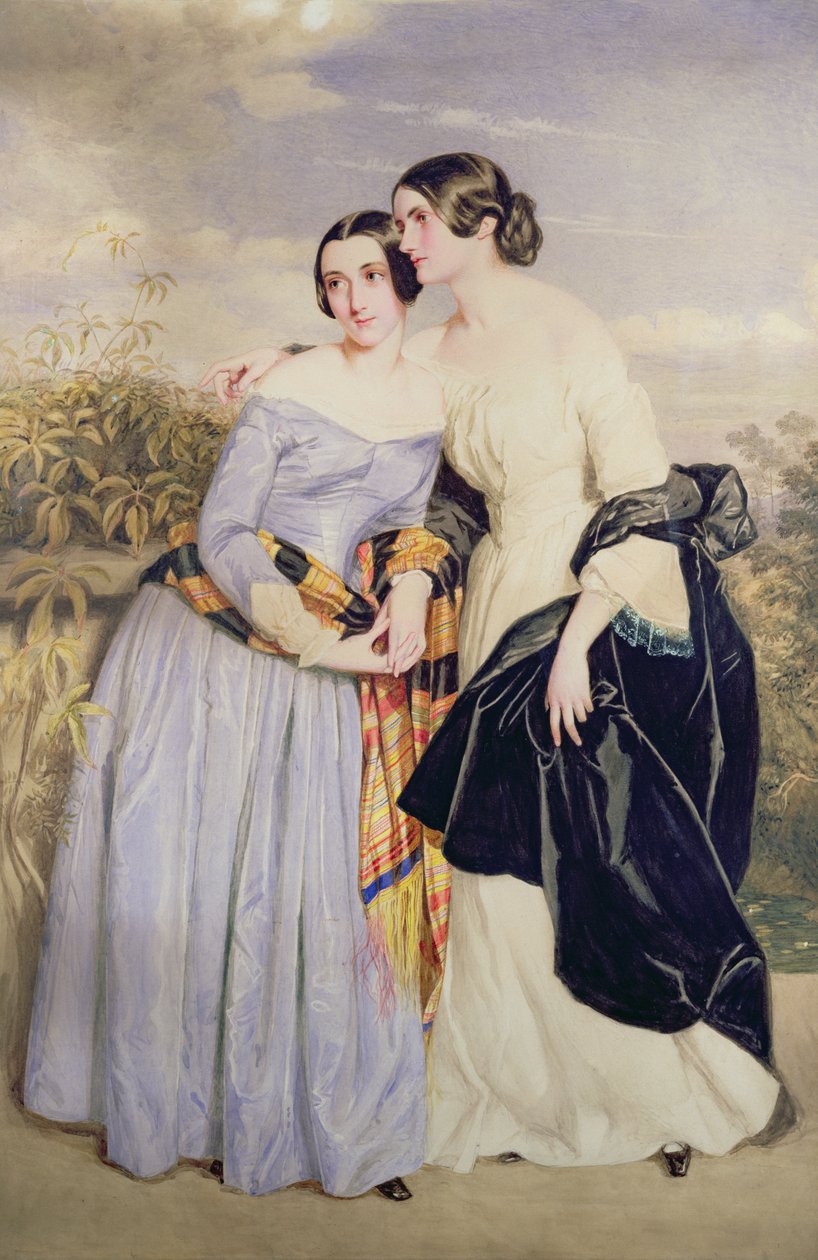 Mrs. Partridge és nővére, Miss Croker, 1850 körül alkotó: George Richmond