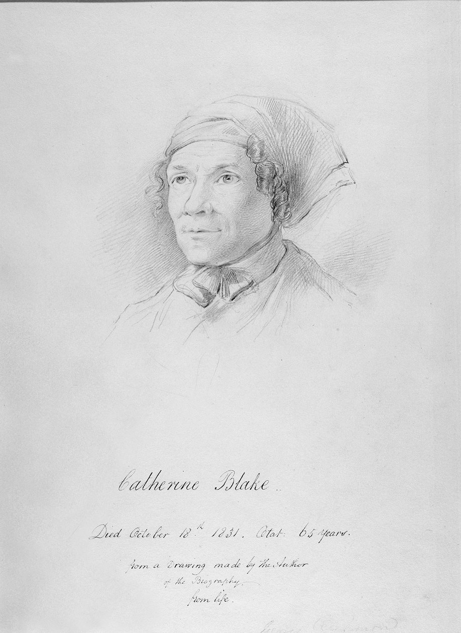 Catherine Blake (1762-1831) portréja Frederick Tatham rajza alapján, 1830 körül alkotó: George Richmond