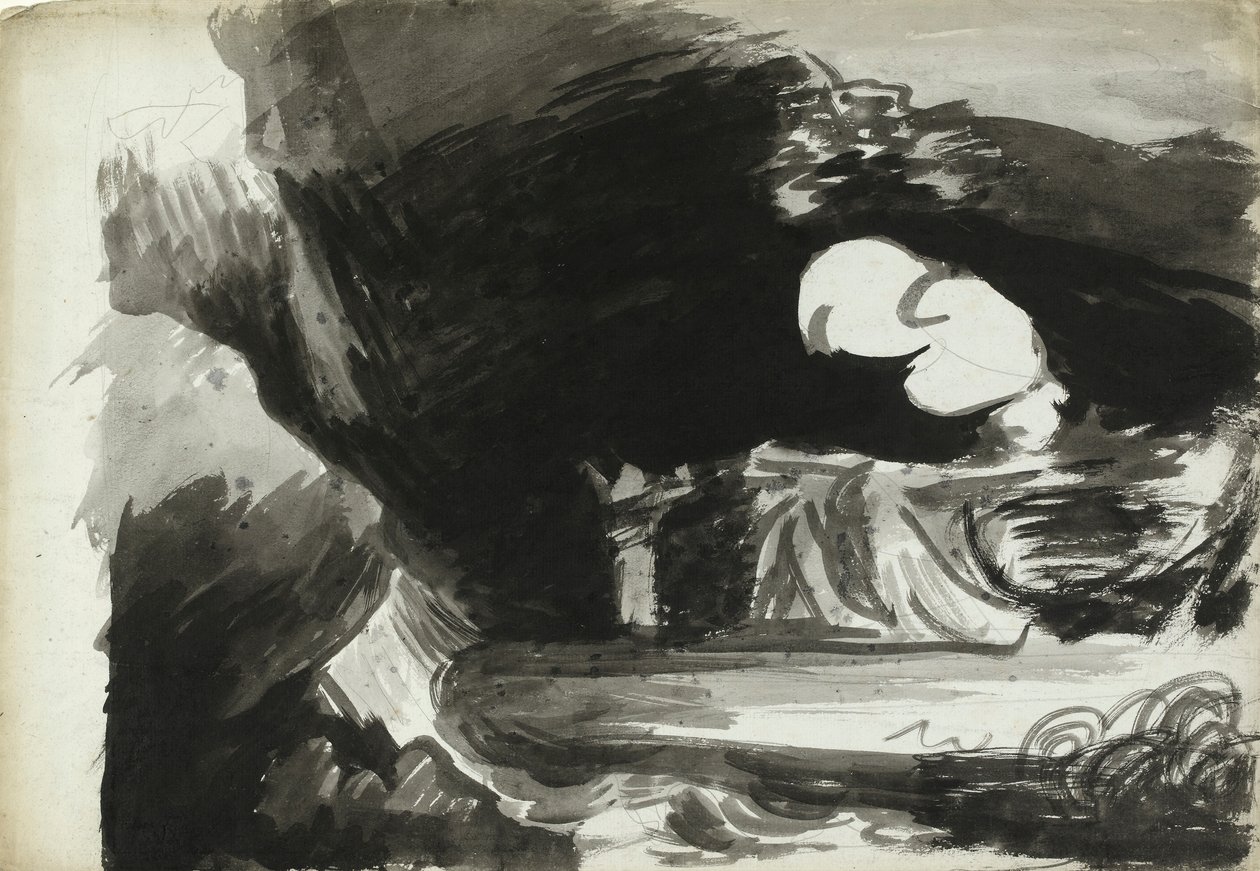Boszorkányok gyülekezése (wc grafitra mosással, papírra) alkotó: George Romney