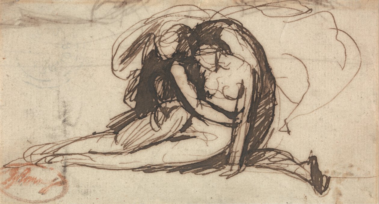 Caladon és Amelia (úgynevezett) alkotó: George Romney