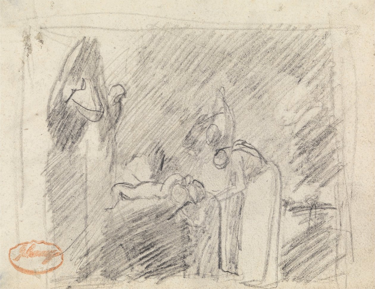 Ábraösszetétel -tanulmány 42 alkotó: George Romney