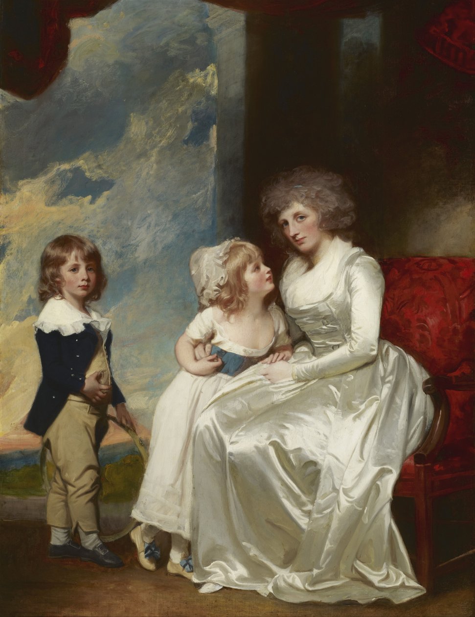 Henrietta, Warwick grófnő és gyermekei alkotó: George Romney