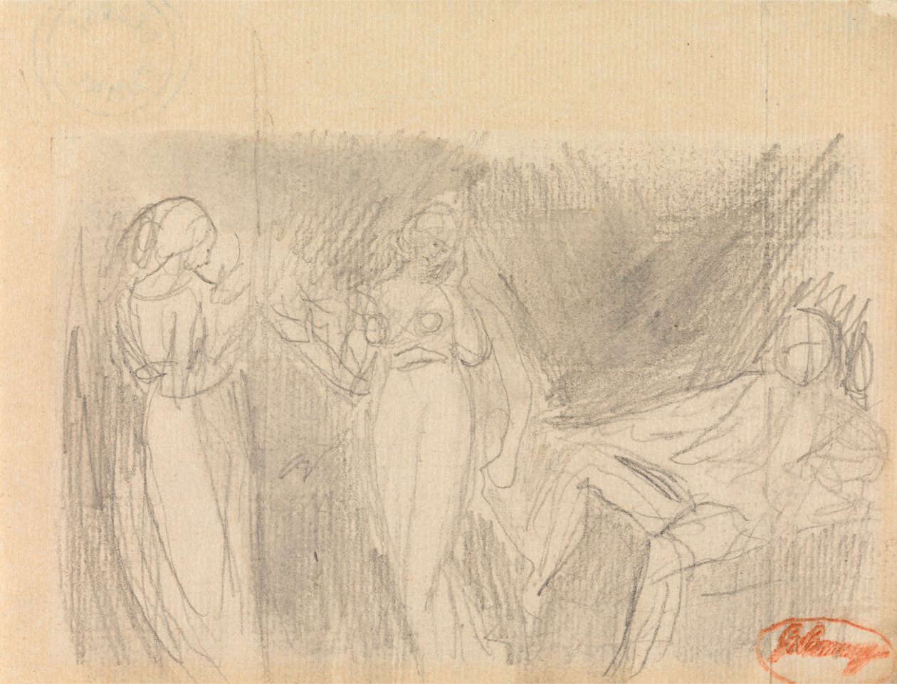 Várakozó hölgyek alkotó: George Romney