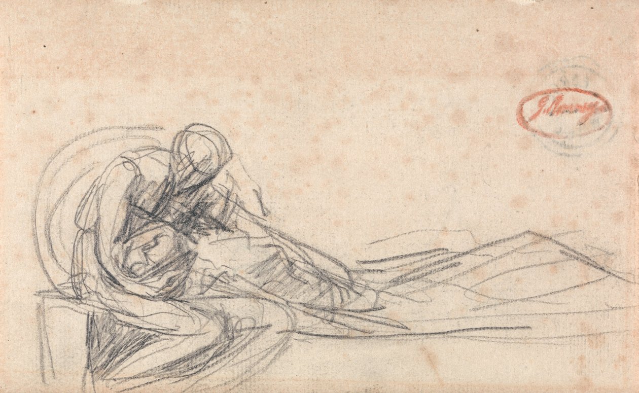 Ember Bemoaning alkotó: George Romney