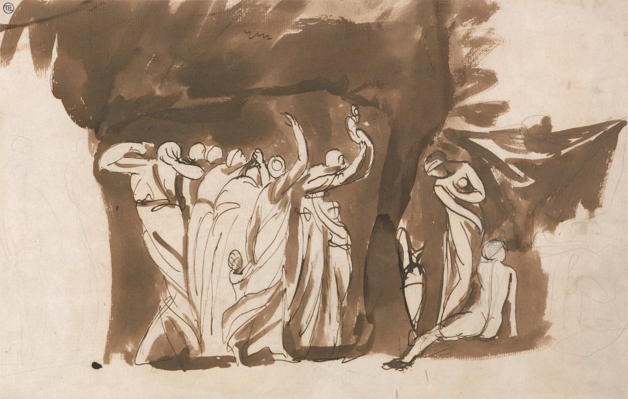 Nők és gyermekek mitológiai csoportja alkotó: George Romney