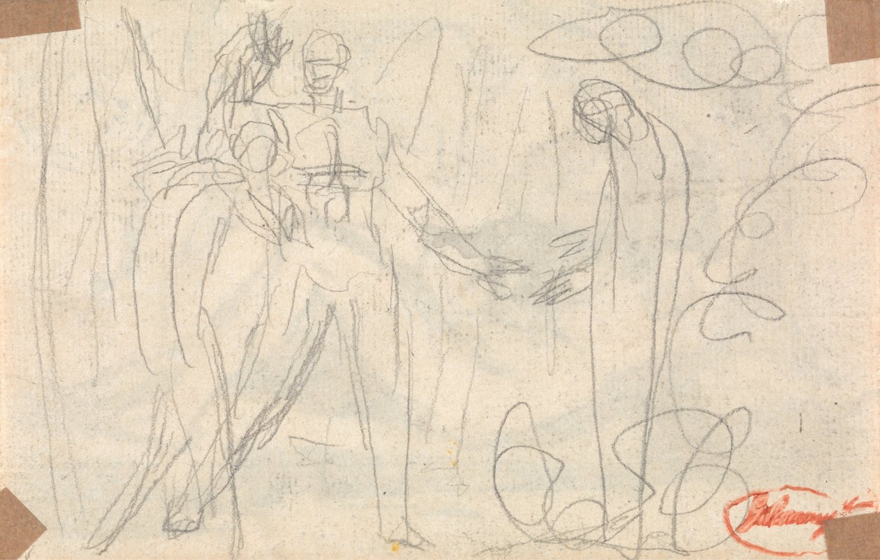 Pharmarus felemeli a fantomot Kunaza előtt alkotó: George Romney