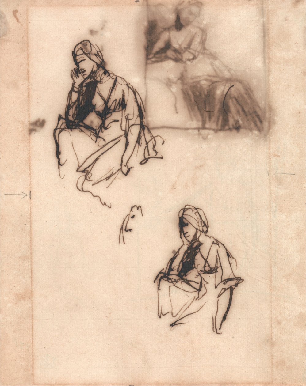 Ülő Nő alkotó: George Romney