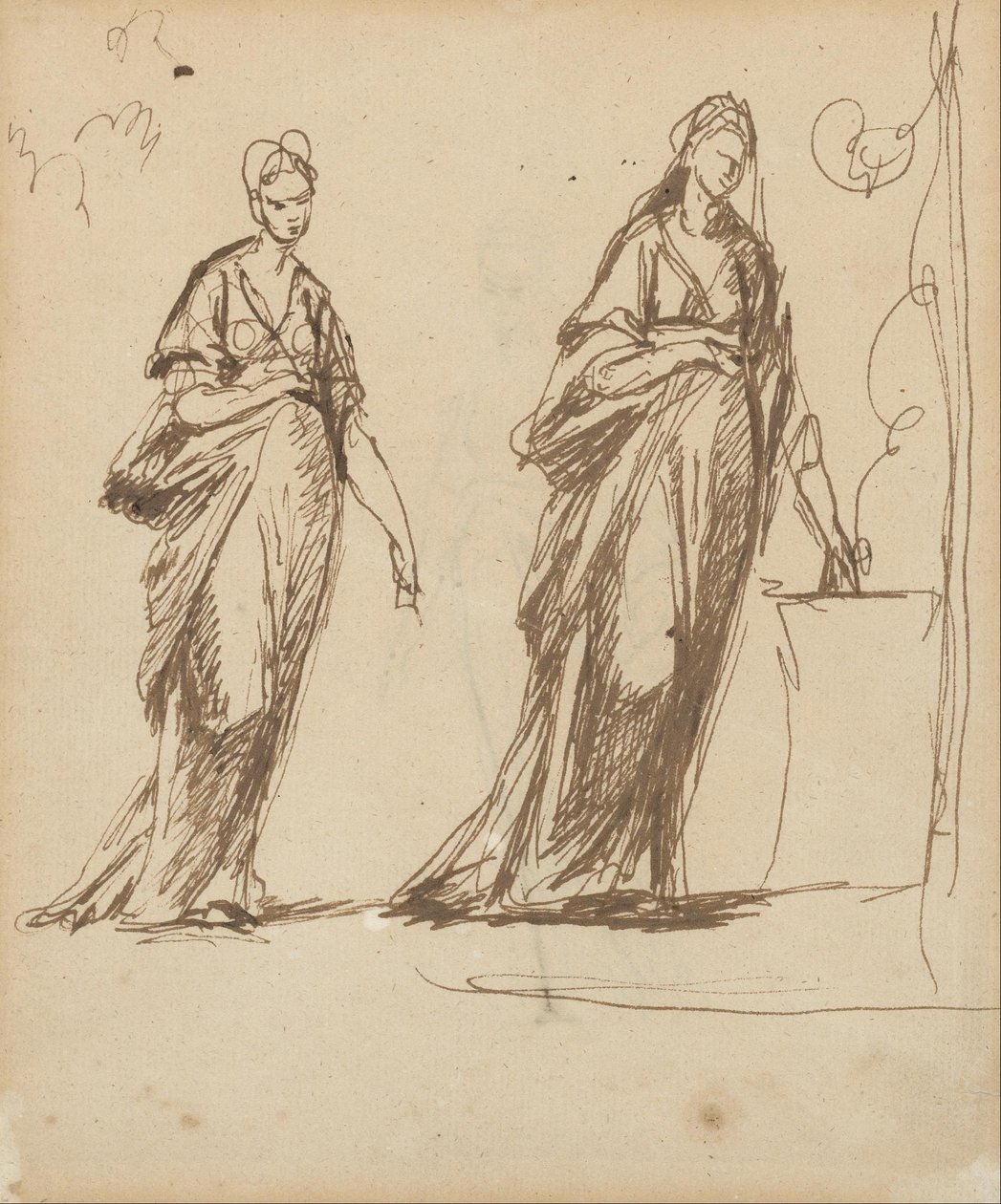 Két nőalak alkotó: George Romney