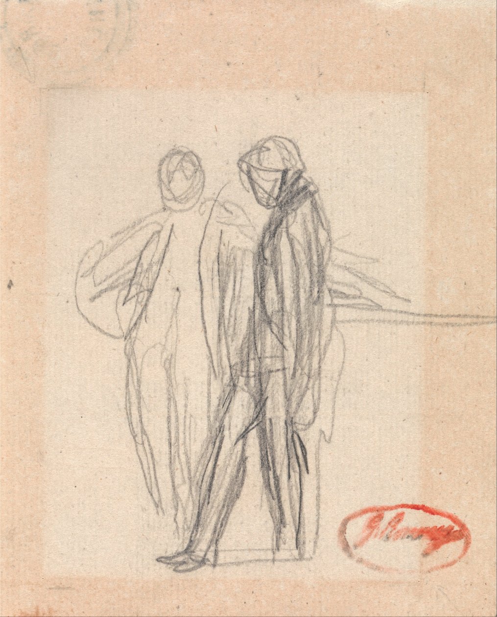 Két álló figura alkotó: George Romney