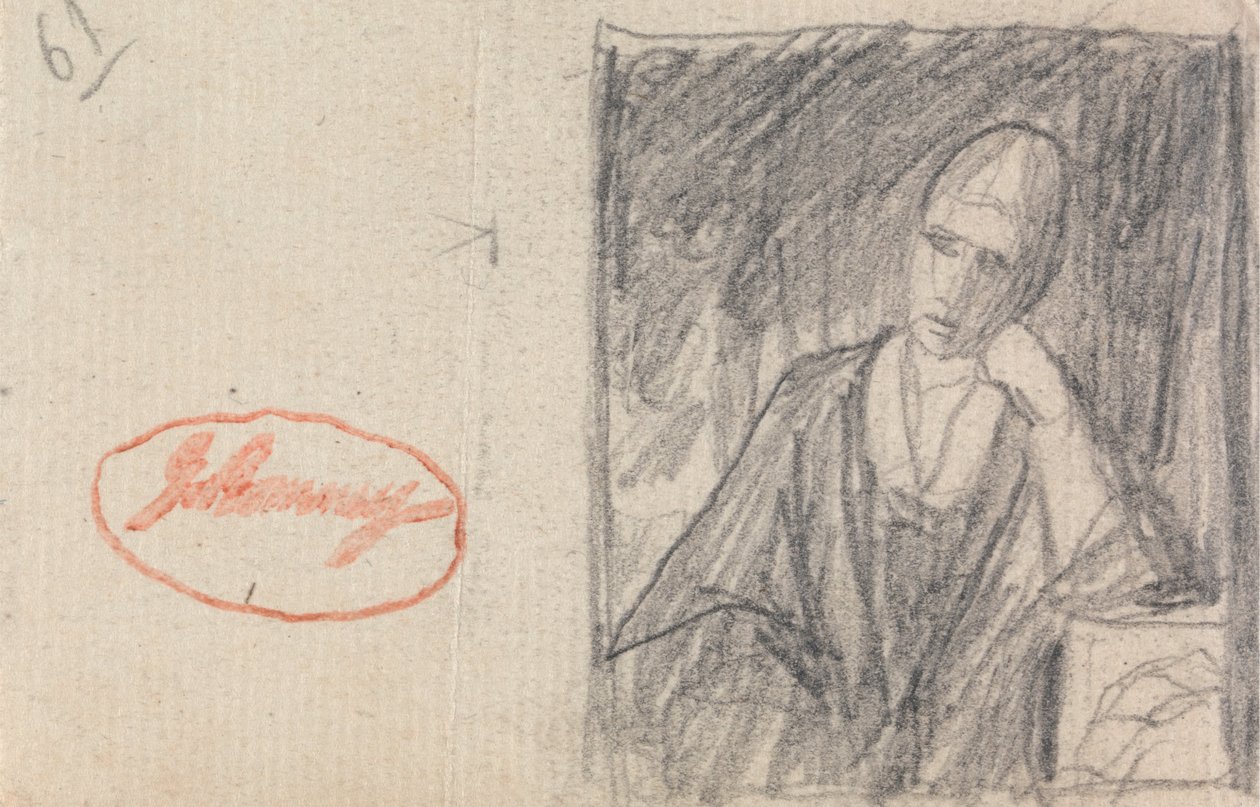 Nő fejét egy hajlított karon nyugtatja alkotó: George Romney
