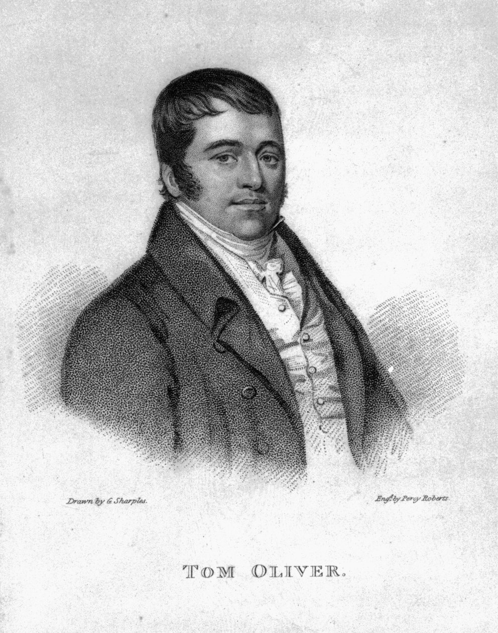 Tom Oliver, vésette Percy Roberts alkotó: George Sharples