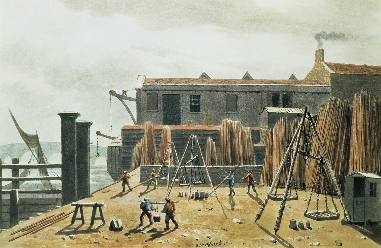Acélgyár, 1811 alkotó: George Shepherd