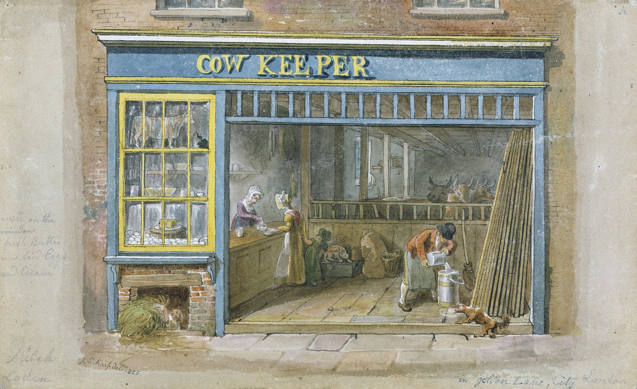 Tehéntartó, 1825 alkotó: George Snr Scharf