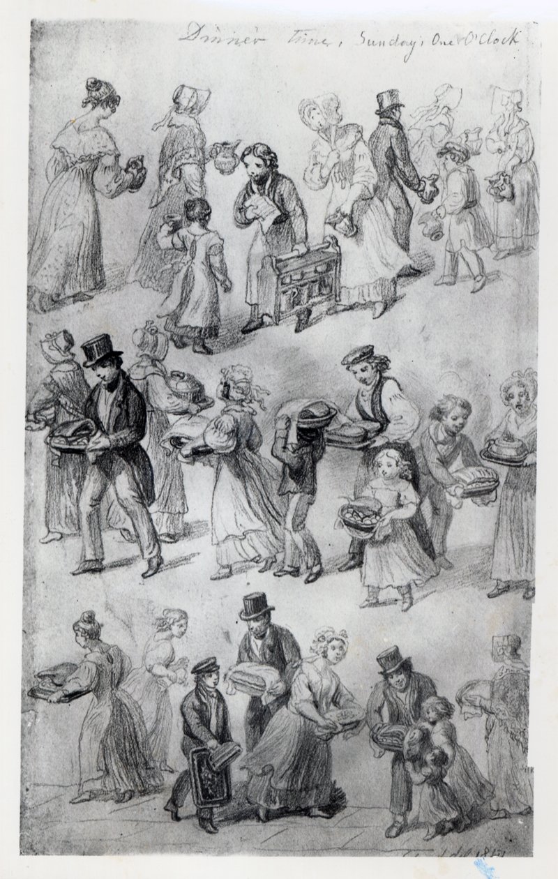 Vacsora kiszállítása, 1841 alkotó: George Snr Scharf