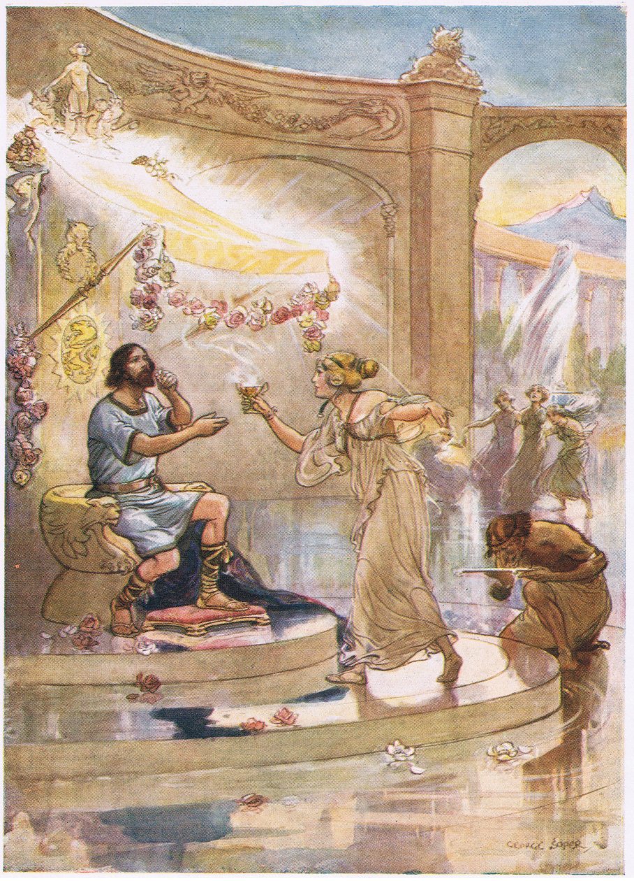 Circe palota: Igyál nemes vendégem mondta Circe mosolyogva, miközben átadta neki a serleget alkotó: George Soper