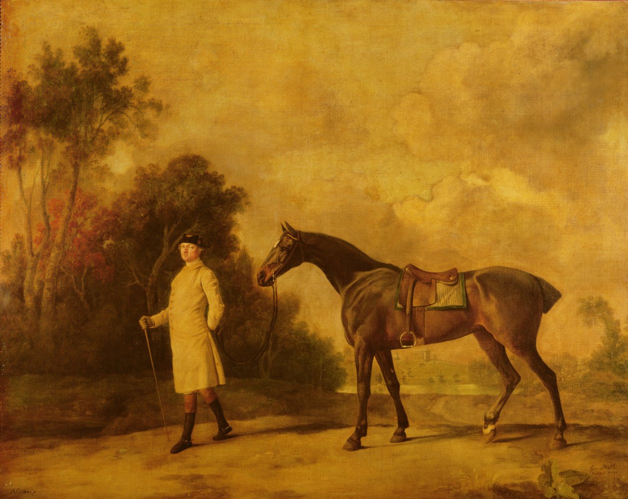 Asheton, Curzon első vikomtja és kancája, Maria, 1771 alkotó: George Stubbs