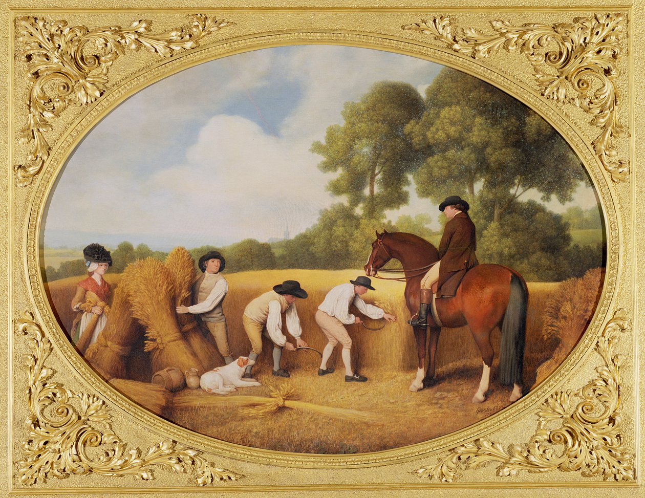 Reapers, 1795 (zománc Wedgwood keksz cserépedényen) alkotó: George Stubbs