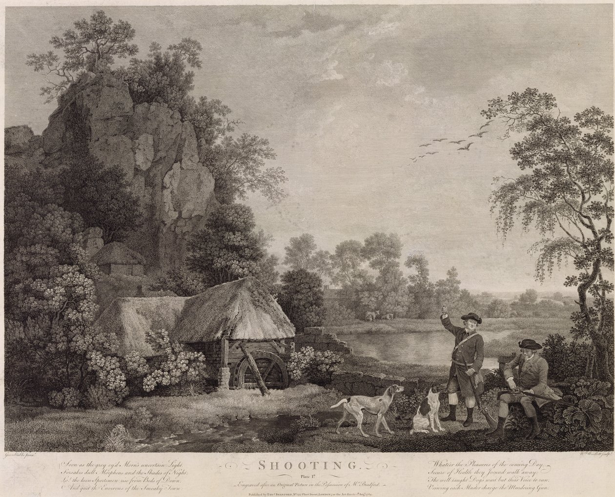Lövés, 1. tábla, vésette William Woollett (1735-85) 1769 (ötödik állami metszet és rézkarc) alkotó: George Stubbs